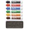 EXPO Broad Chisel Tip Low-Odor Dry Erase Marker and Organizer Kit - Assorted Colors (6/Set)